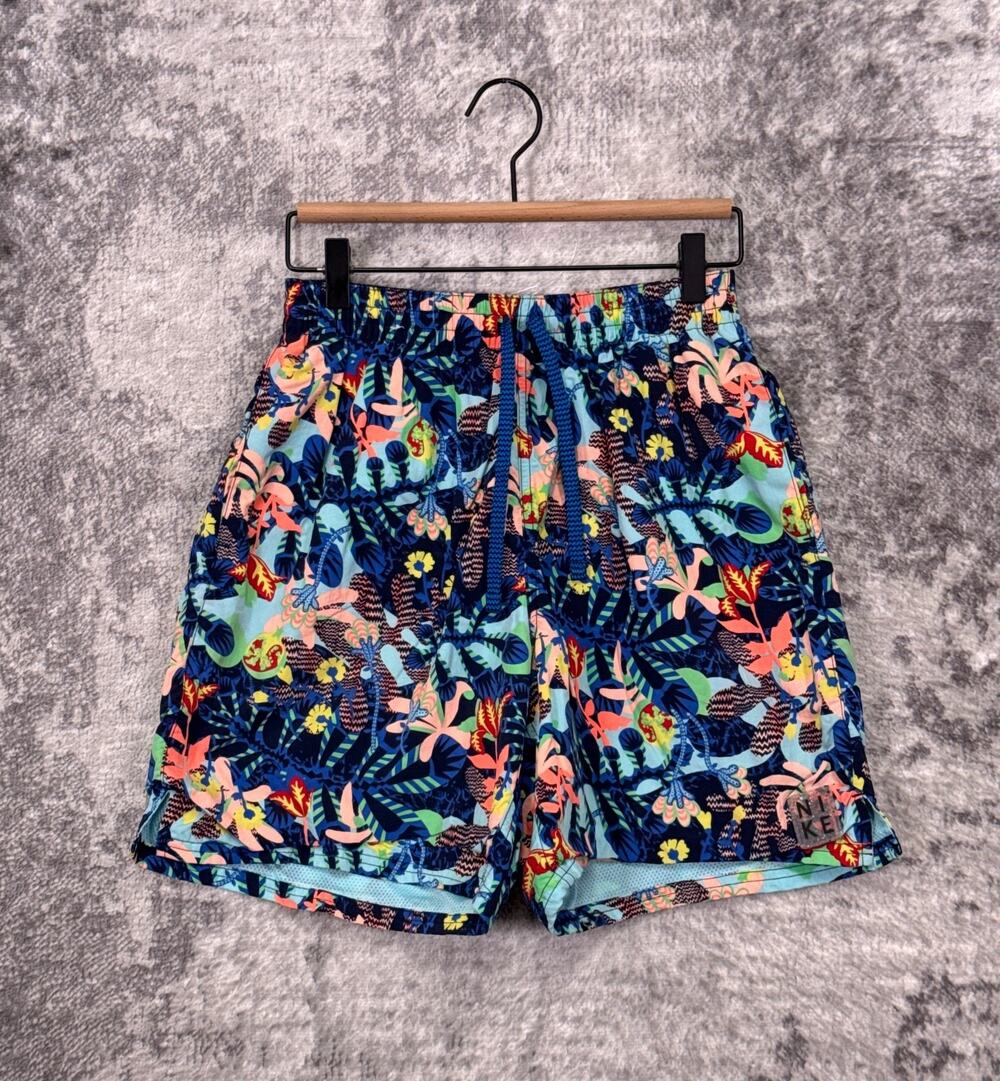 Nike Swim Shorts Medium Mens 7" Electric Psychedelic Floral